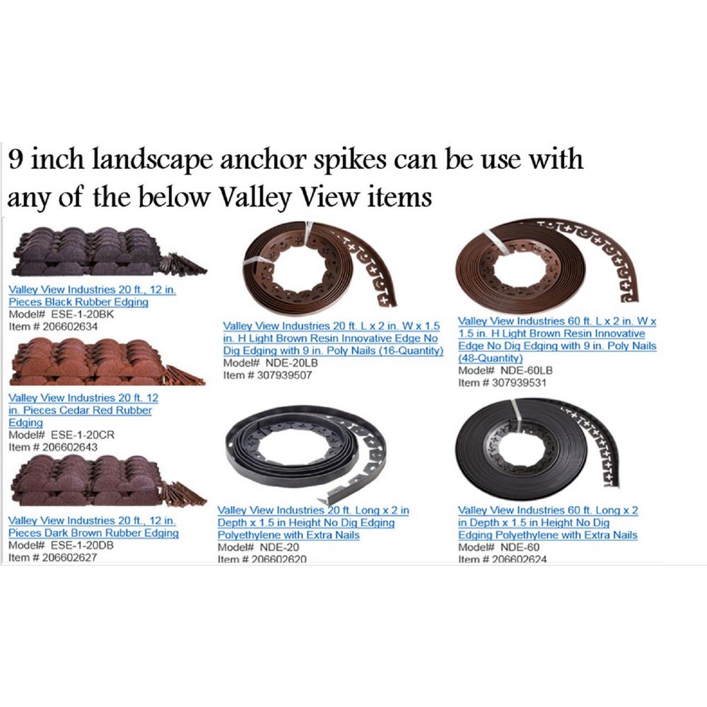 Valley View Industries 20 ft., 12 in. Pieces Dark Brown Rubber Edging Valley View Industries 20 ft., 12 in. Pieces Dark Brown Rubber Edging